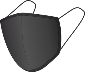 Бавовняна маска для обличчя BLACK-BLACK 1401165